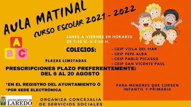 CARTEL AULA MATINA 2021-2022